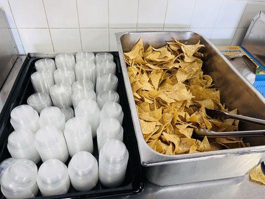 Complementary chips and salsa at Soto's Mexican Food #2