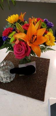 "Floral Embrace" bouquet  from 1-800 Flowers beautifully fulfilled by Century Floral.