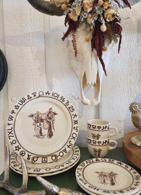 Yeehaw! Western tableware is back in stock!