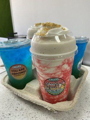 Strawberry Cheesecake & Tropical Breeeze