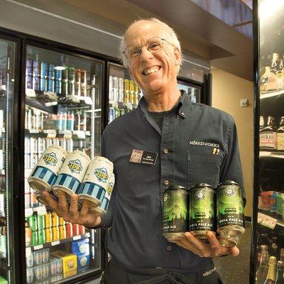 Lots of local beer singles and six-packs