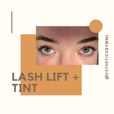 lash lift + tint