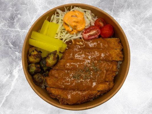 Donkatsu Over Rice