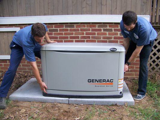 Whole home generator installation, service and maintenance available.