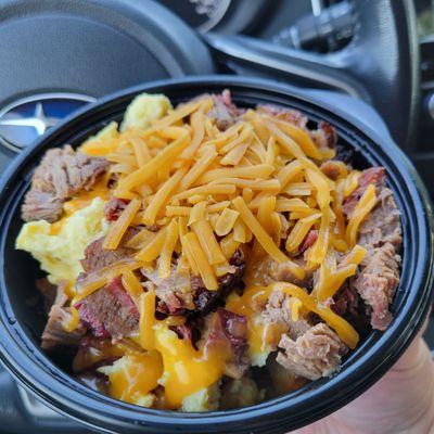 Brisket breakfast bowl