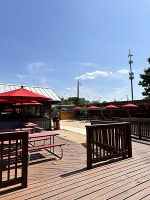 Patio on a hot summer day