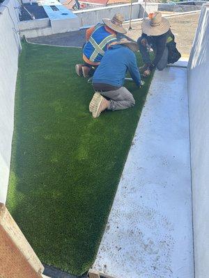 Premium Artificial turf installation