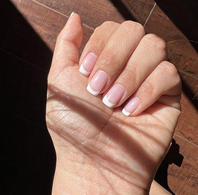 French tip gel manicure