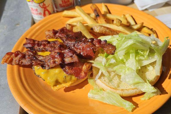 Bacon cheddar burger