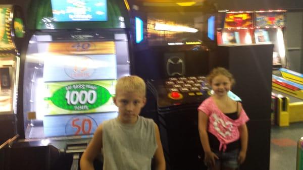 Big Winners in the game room!