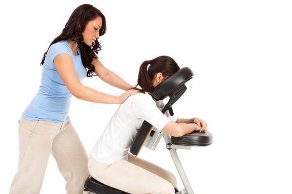 Chair massage at your workplace.