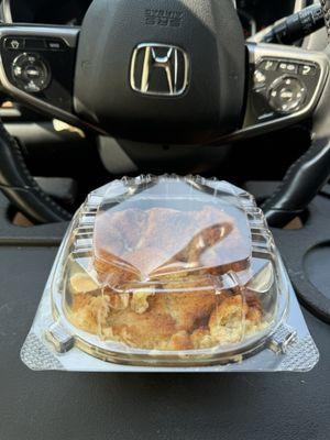 bread pudding small $4.75 (instagram: @issa.cheatday)