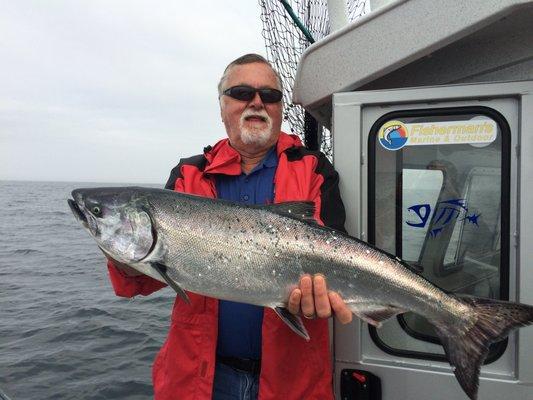 Nice king aboard the Miss Brooke.