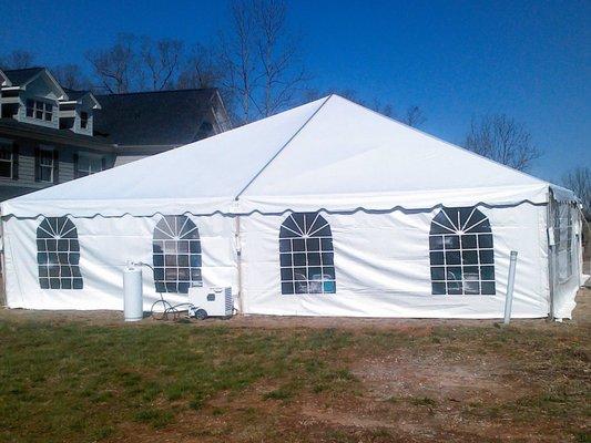 Window sides for tents