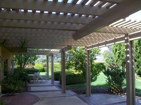 3 Tiered Lattice Patio Cover