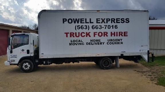 Ou rfully equipped 20 X 8" moving truck with lift gate