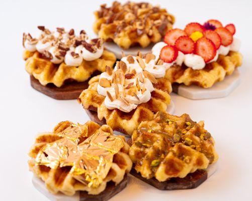 Belgian Waffle with Variety toppings