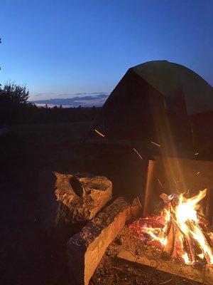 Tent campsite