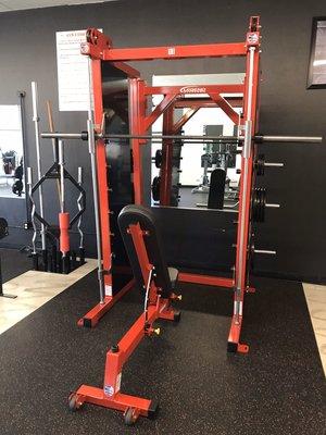 Our Legend Fitness Smith Machine is as versatile as it is beautiful leaving lesser clunky Smiths in the dust.