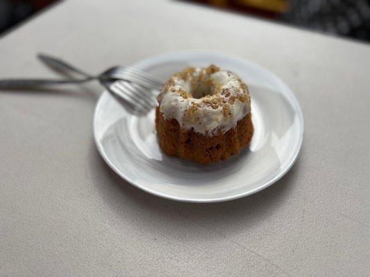 Carrot cake pastry.