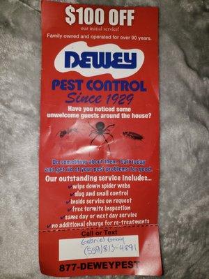 Dewey Pest & Termite Control