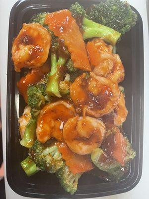 shrimp broccoli in garlic sauce