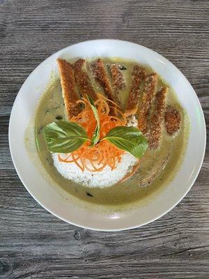 Crispy Chicken Green Curry