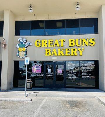 Front entrance of bakery