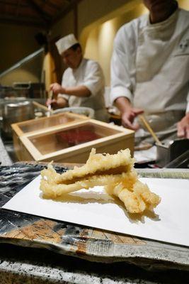 Eel tempura