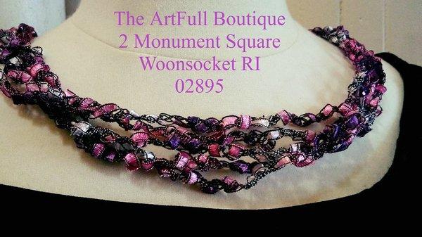 Light and Airy Ribbon Necklace  The ArtFull Boutique