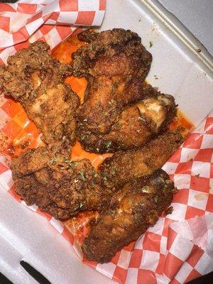 6 Piece Wings (honey hot buffalo)