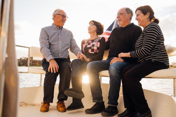 Sunset boat ride with Edgewater Marine