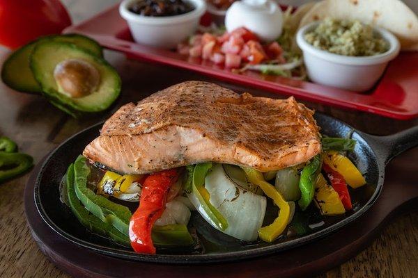 Salmon Fajitas Yep!