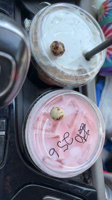 Cherry Java Chip and a Raspberry Cremosa plus the iconic chocolate covered coffee bean.