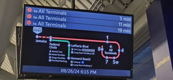 Airtrain map