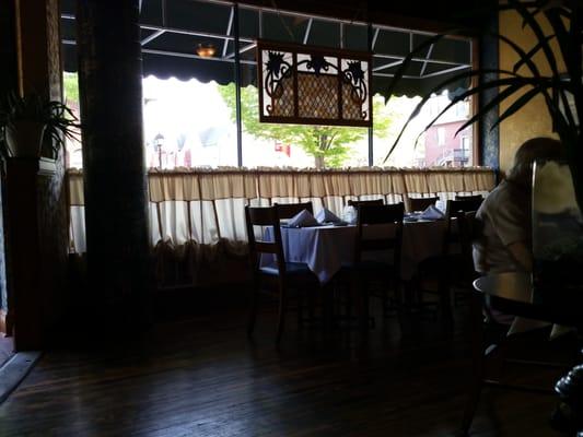 East side dining room looking out