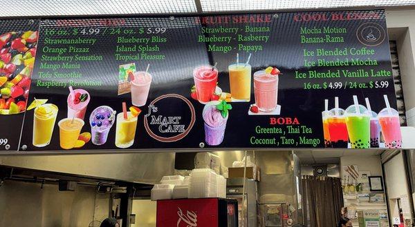 Smoothie Menu