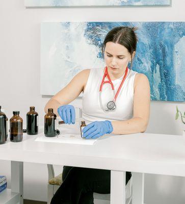 Our naturopathic doctors can formulate herbal tinctures personalized to your health concerns.