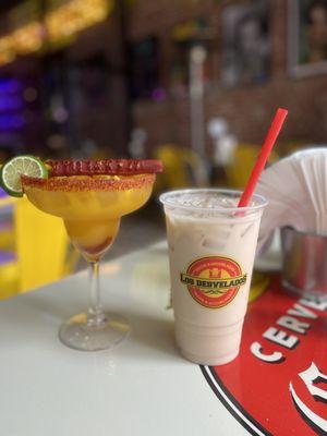 "Naca" mango  margarita & horchata