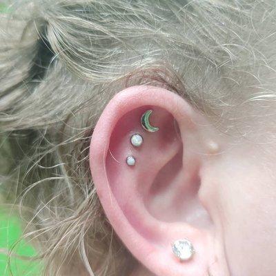 Triple Scapha Piercing