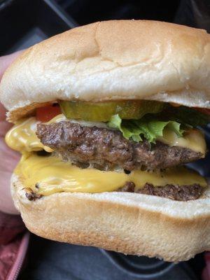 Double cheeseburger