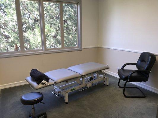 We have spacious treatment rooms with lots of natural light coming in