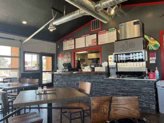 Order Counter and drink fountain