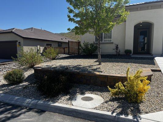 Front yard landscaping