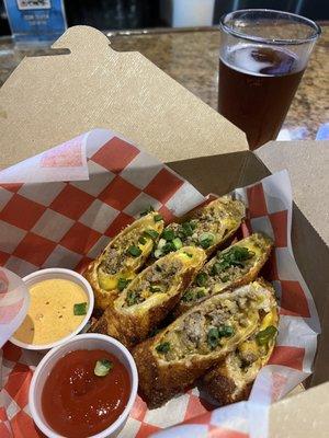 Cheeseburger Eggrolls