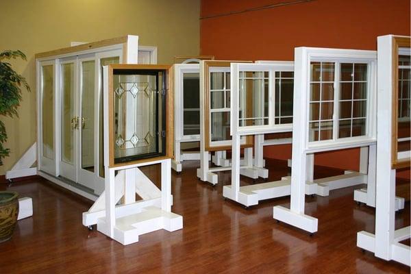 Come into the showroom for help with material and brand choices for your new windows and doors.