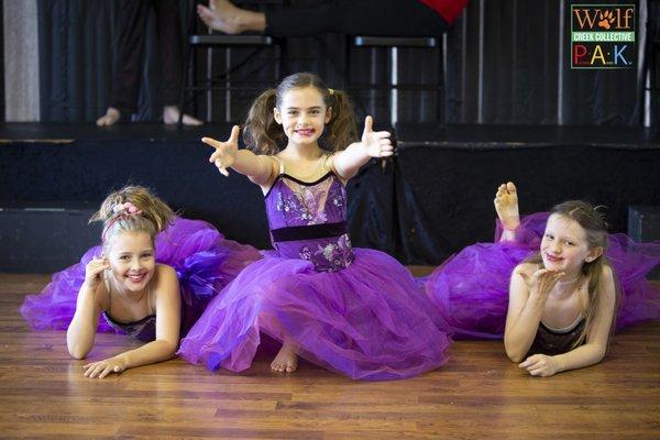 The silly girls at Camp Create in "Beauty and the Beast"