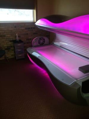 brand new top of the line tanning beds that change colors!