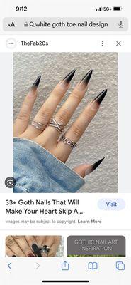 What I asked for but on my natural nails