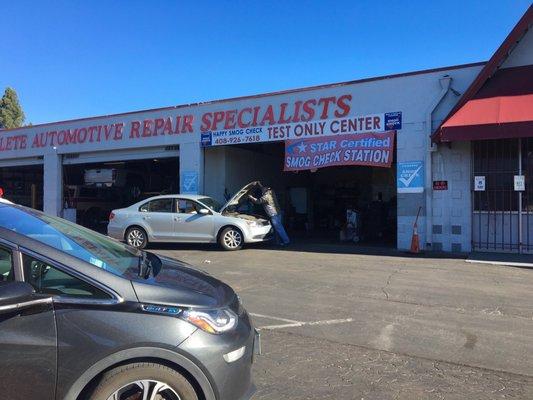 After waiting a bit, smog check took just 10 minutes.